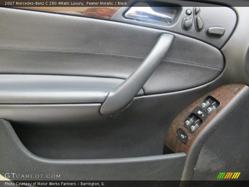 Pewter Metallic / Black 2007 Mercedes-Benz C 280 4Matic Luxury