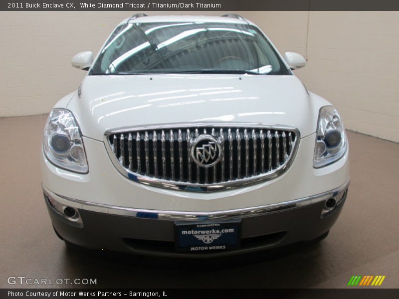 White Diamond Tricoat / Titanium/Dark Titanium 2011 Buick Enclave CX