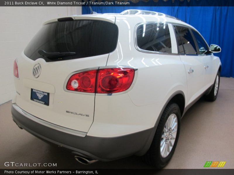 White Diamond Tricoat / Titanium/Dark Titanium 2011 Buick Enclave CX