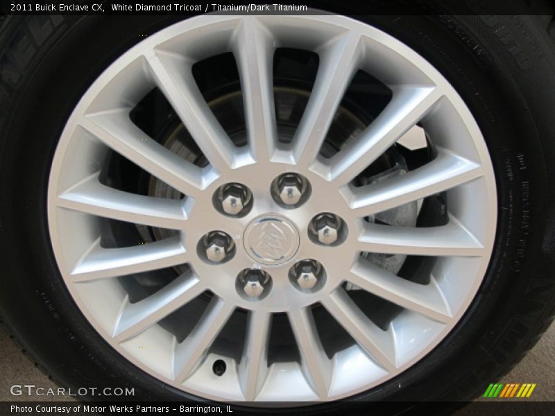 White Diamond Tricoat / Titanium/Dark Titanium 2011 Buick Enclave CX