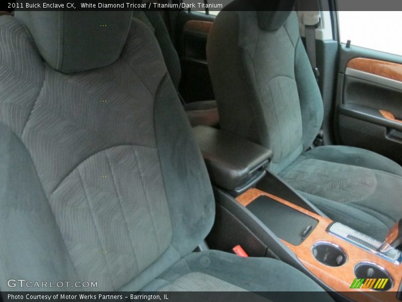 White Diamond Tricoat / Titanium/Dark Titanium 2011 Buick Enclave CX