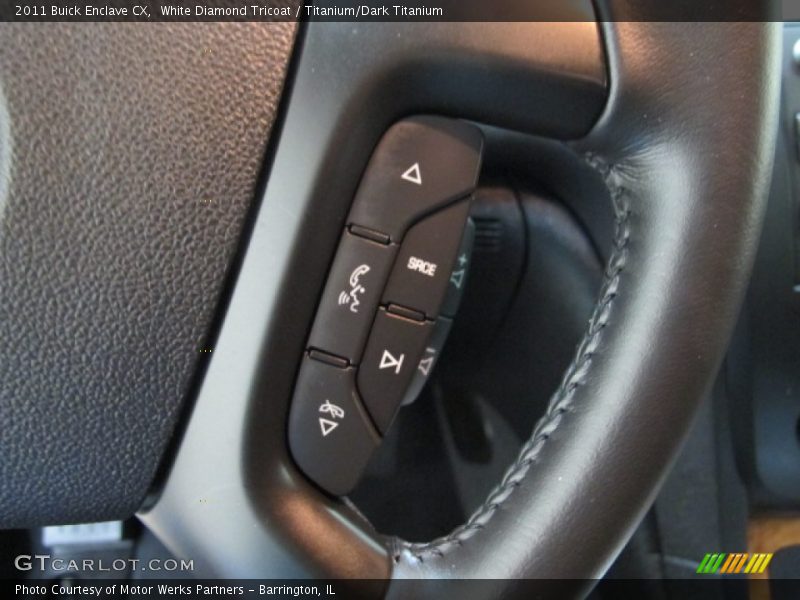 White Diamond Tricoat / Titanium/Dark Titanium 2011 Buick Enclave CX