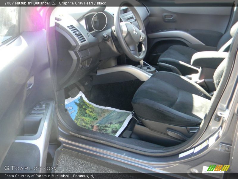Graphite Gray Pearl / Black 2007 Mitsubishi Outlander ES