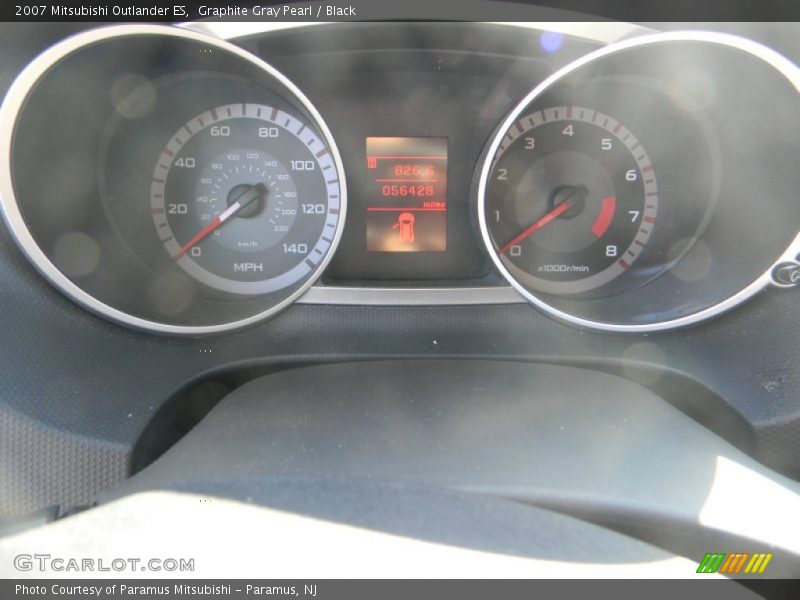 Graphite Gray Pearl / Black 2007 Mitsubishi Outlander ES