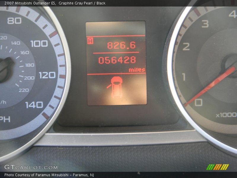 Graphite Gray Pearl / Black 2007 Mitsubishi Outlander ES
