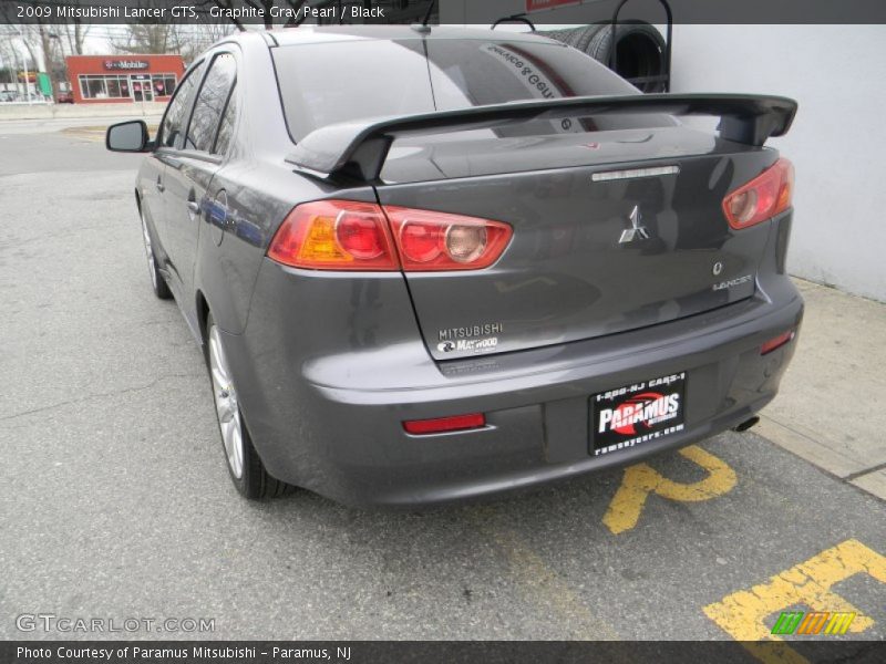 Graphite Gray Pearl / Black 2009 Mitsubishi Lancer GTS