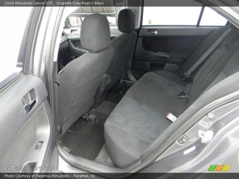 Graphite Gray Pearl / Black 2009 Mitsubishi Lancer GTS