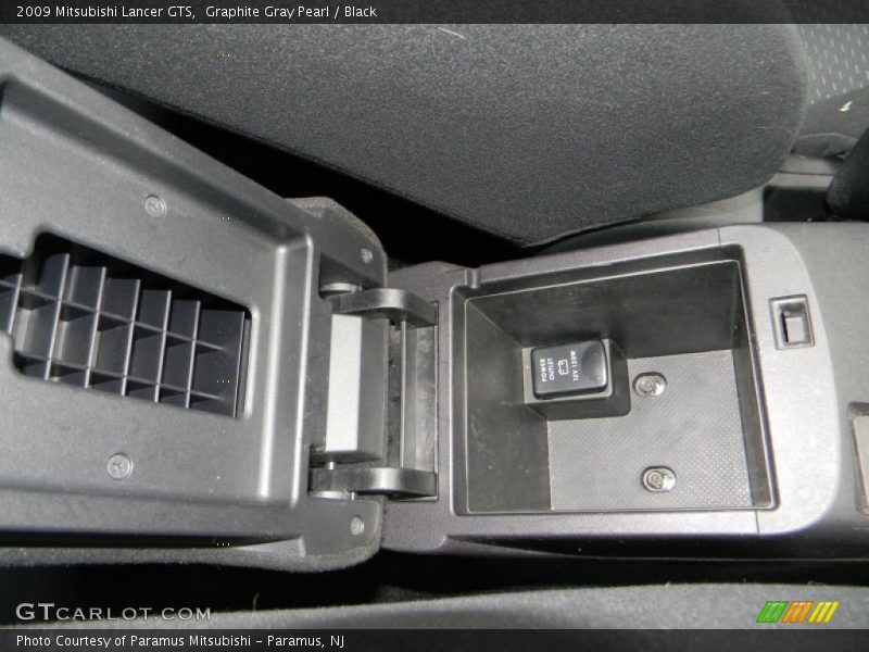 Graphite Gray Pearl / Black 2009 Mitsubishi Lancer GTS
