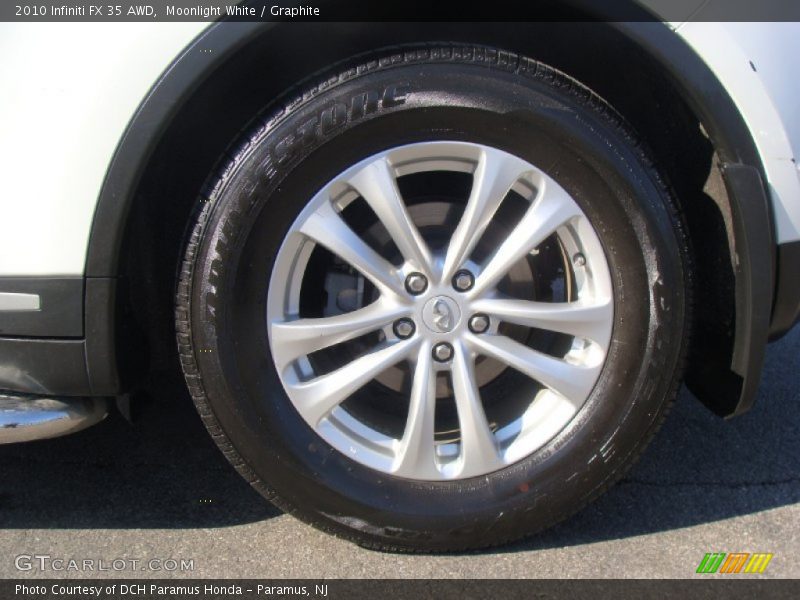 Moonlight White / Graphite 2010 Infiniti FX 35 AWD