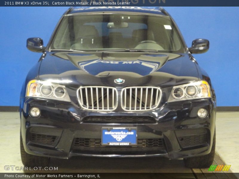 Carbon Black Metallic / Black Nevada Leather 2011 BMW X3 xDrive 35i