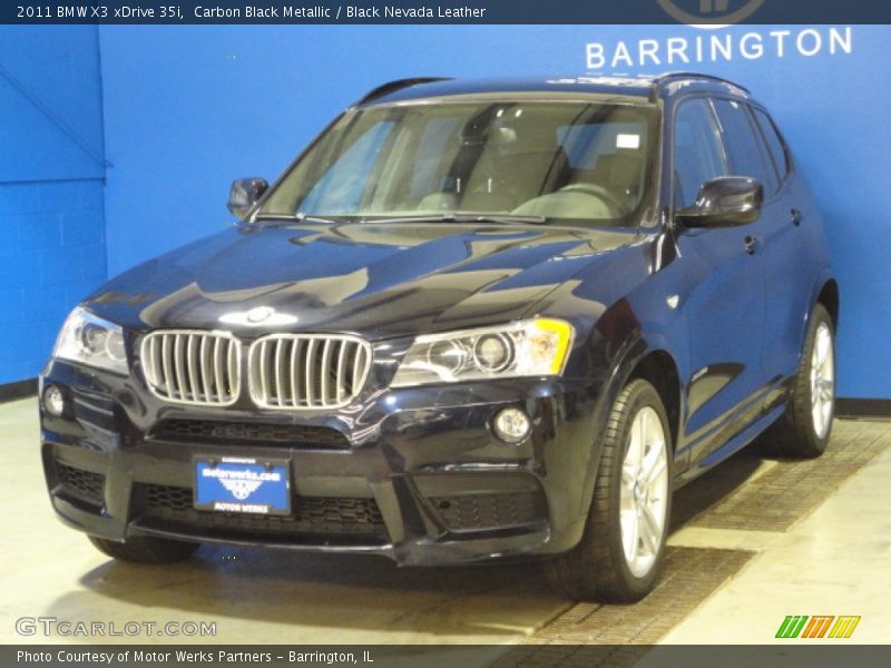 Carbon Black Metallic / Black Nevada Leather 2011 BMW X3 xDrive 35i