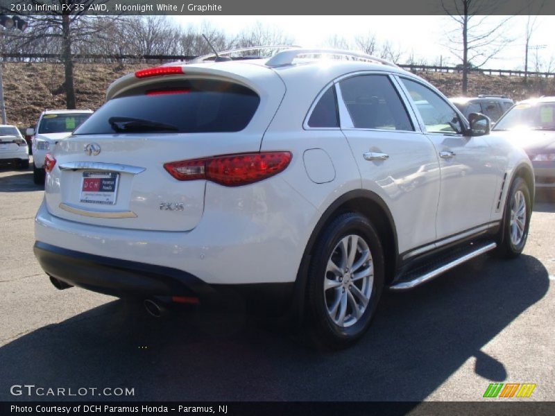Moonlight White / Graphite 2010 Infiniti FX 35 AWD