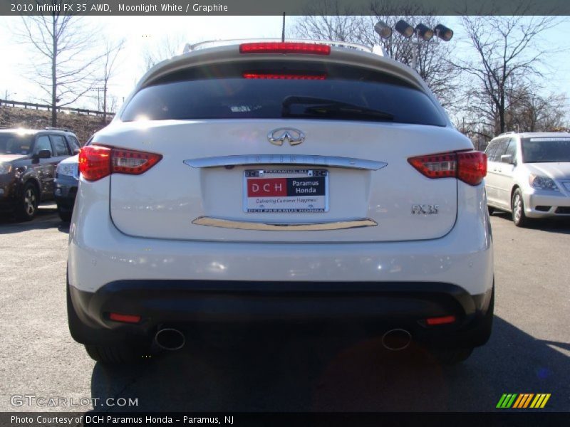 Moonlight White / Graphite 2010 Infiniti FX 35 AWD