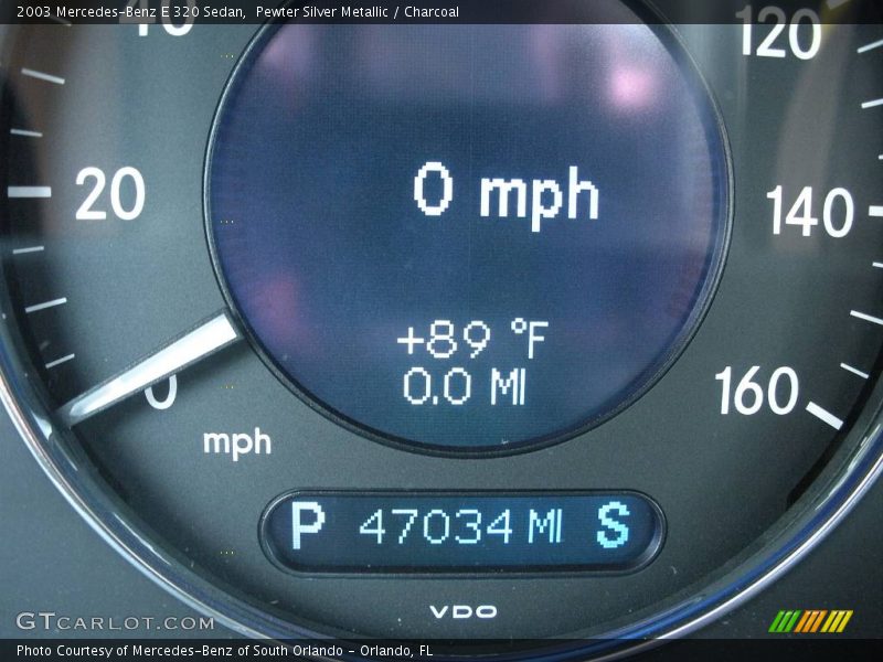 Pewter Silver Metallic / Charcoal 2003 Mercedes-Benz E 320 Sedan