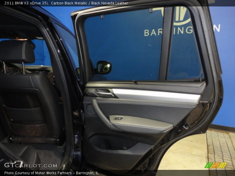 Carbon Black Metallic / Black Nevada Leather 2011 BMW X3 xDrive 35i