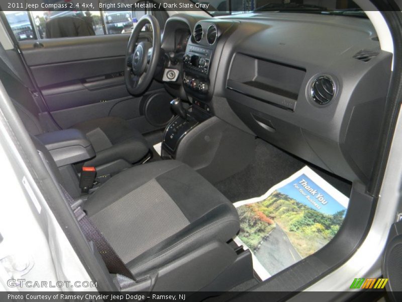 Bright Silver Metallic / Dark Slate Gray 2011 Jeep Compass 2.4 4x4
