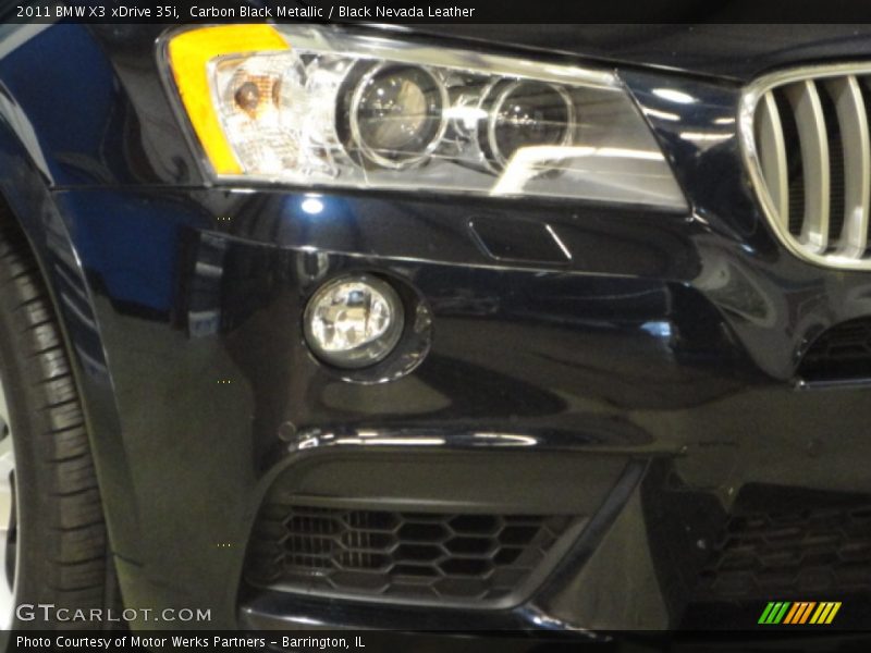 Carbon Black Metallic / Black Nevada Leather 2011 BMW X3 xDrive 35i