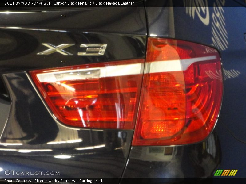 Carbon Black Metallic / Black Nevada Leather 2011 BMW X3 xDrive 35i