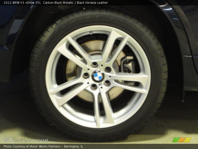 Carbon Black Metallic / Black Nevada Leather 2011 BMW X3 xDrive 35i