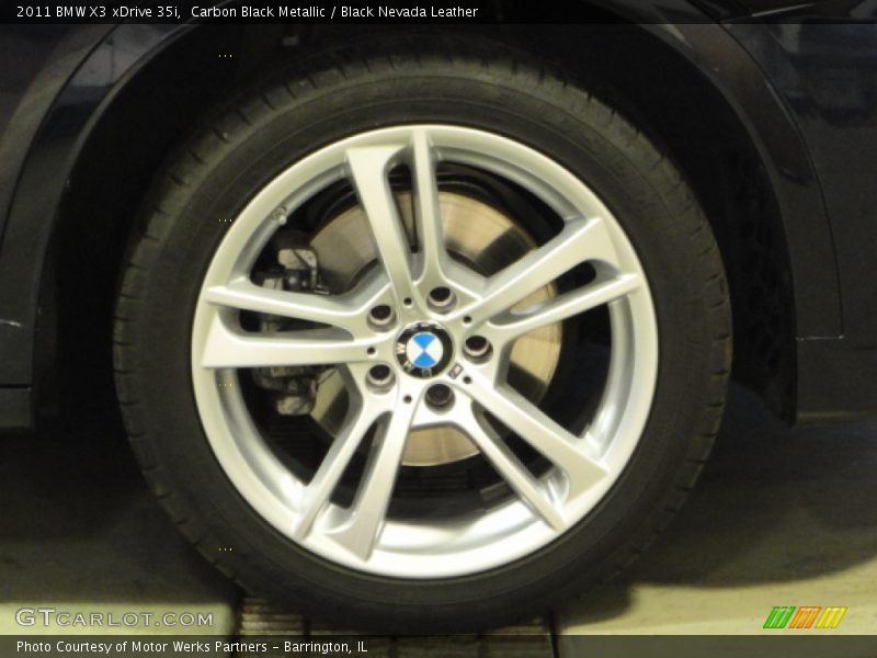 Carbon Black Metallic / Black Nevada Leather 2011 BMW X3 xDrive 35i