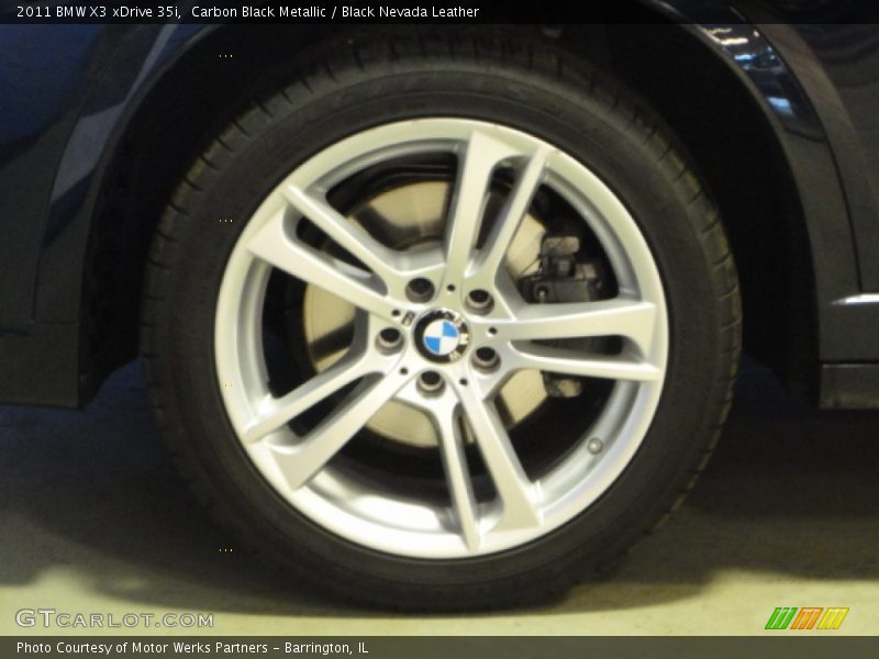 Carbon Black Metallic / Black Nevada Leather 2011 BMW X3 xDrive 35i