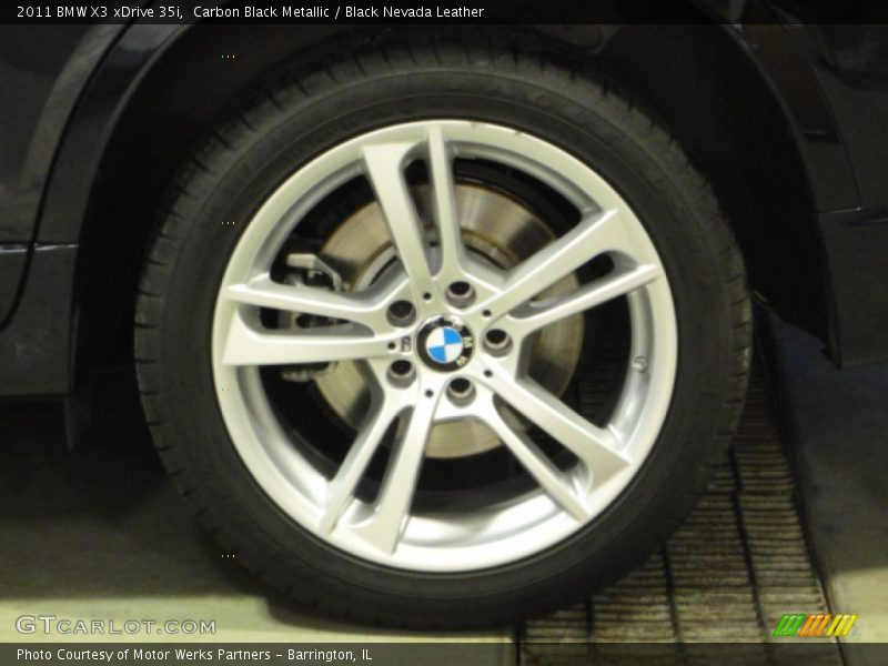 Carbon Black Metallic / Black Nevada Leather 2011 BMW X3 xDrive 35i