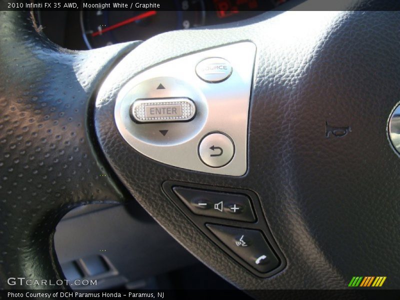 Moonlight White / Graphite 2010 Infiniti FX 35 AWD