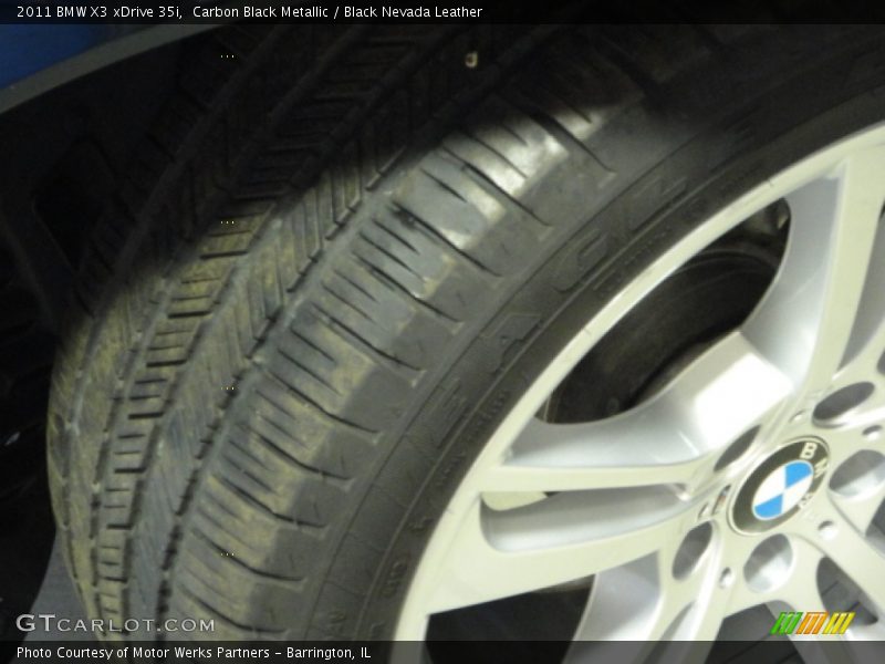 Carbon Black Metallic / Black Nevada Leather 2011 BMW X3 xDrive 35i