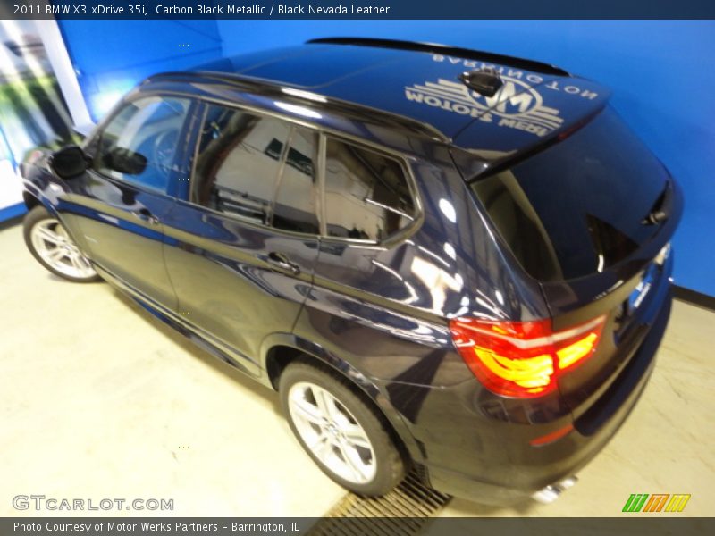 Carbon Black Metallic / Black Nevada Leather 2011 BMW X3 xDrive 35i