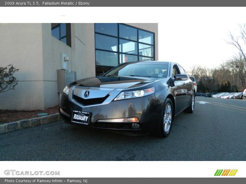 Palladium Metallic / Ebony 2009 Acura TL 3.5