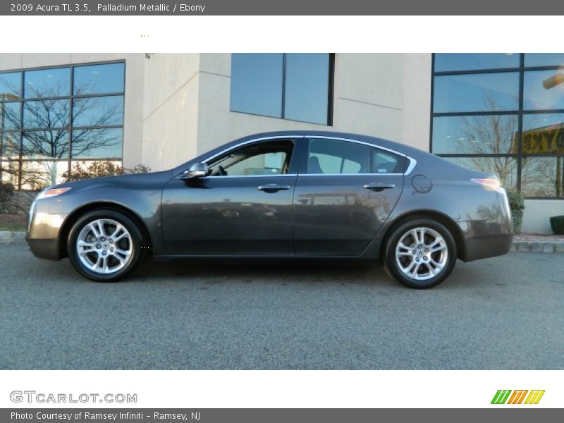 Palladium Metallic / Ebony 2009 Acura TL 3.5