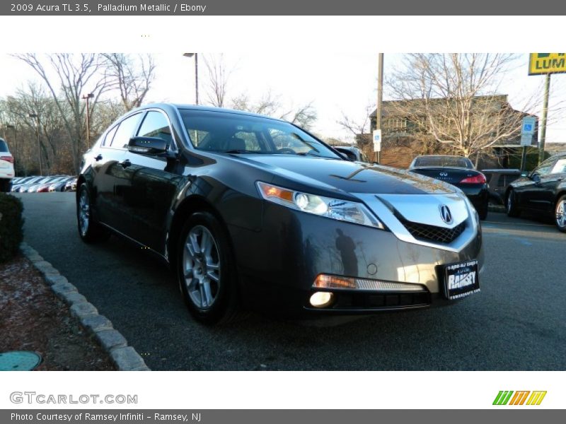 Palladium Metallic / Ebony 2009 Acura TL 3.5