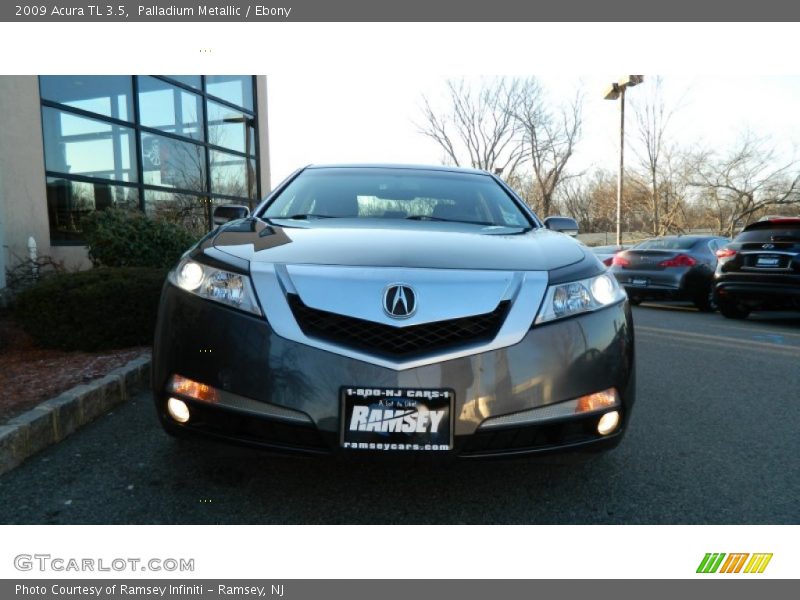 Palladium Metallic / Ebony 2009 Acura TL 3.5