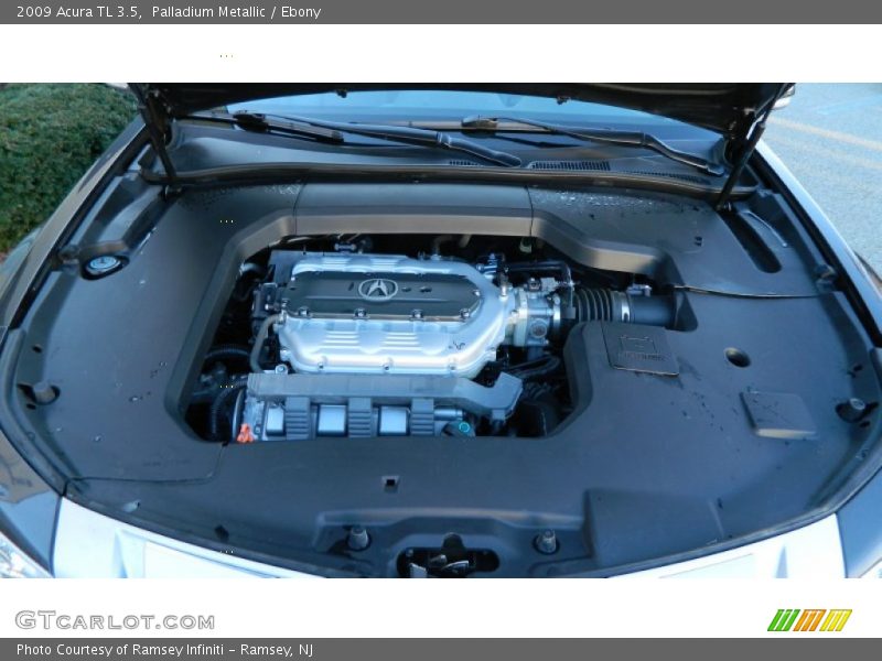 Palladium Metallic / Ebony 2009 Acura TL 3.5