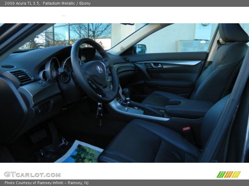 Palladium Metallic / Ebony 2009 Acura TL 3.5
