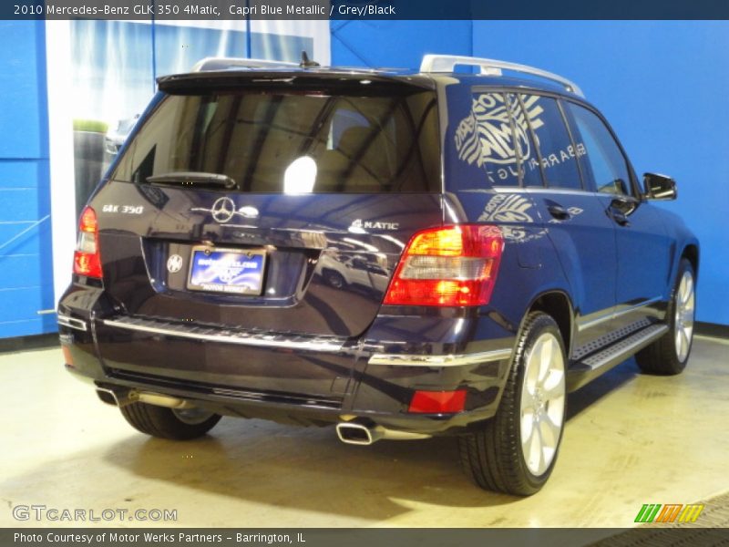Capri Blue Metallic / Grey/Black 2010 Mercedes-Benz GLK 350 4Matic