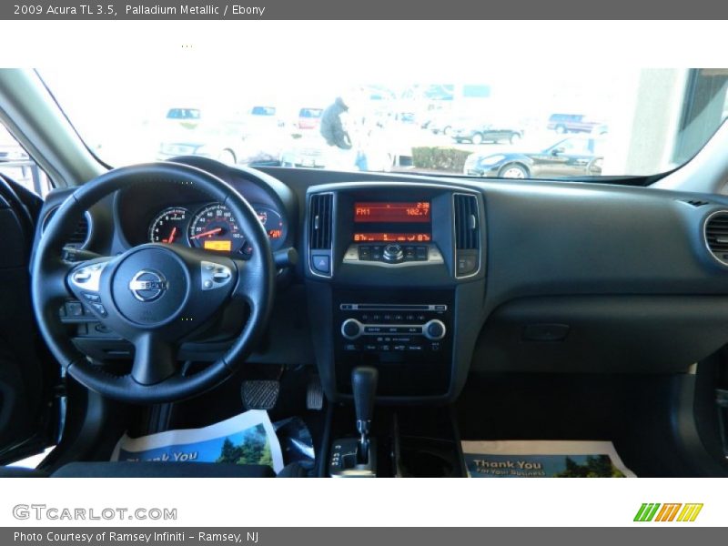 Palladium Metallic / Ebony 2009 Acura TL 3.5
