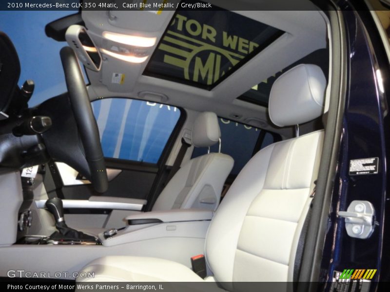 Capri Blue Metallic / Grey/Black 2010 Mercedes-Benz GLK 350 4Matic