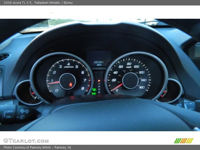 Palladium Metallic / Ebony 2009 Acura TL 3.5
