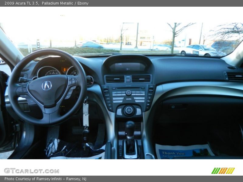 Palladium Metallic / Ebony 2009 Acura TL 3.5