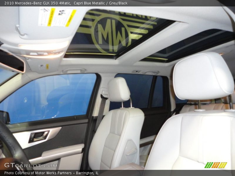 Capri Blue Metallic / Grey/Black 2010 Mercedes-Benz GLK 350 4Matic