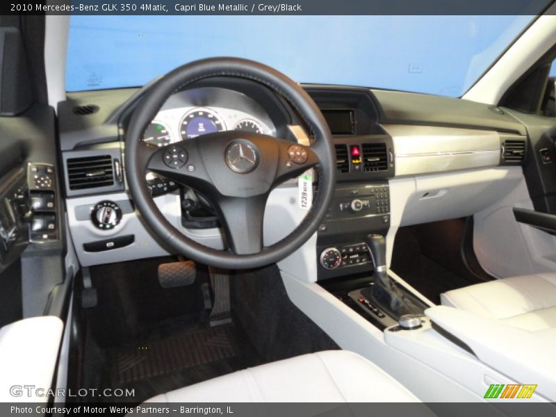 Capri Blue Metallic / Grey/Black 2010 Mercedes-Benz GLK 350 4Matic