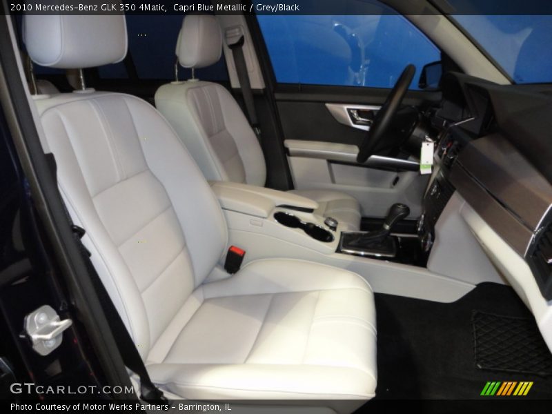 Capri Blue Metallic / Grey/Black 2010 Mercedes-Benz GLK 350 4Matic