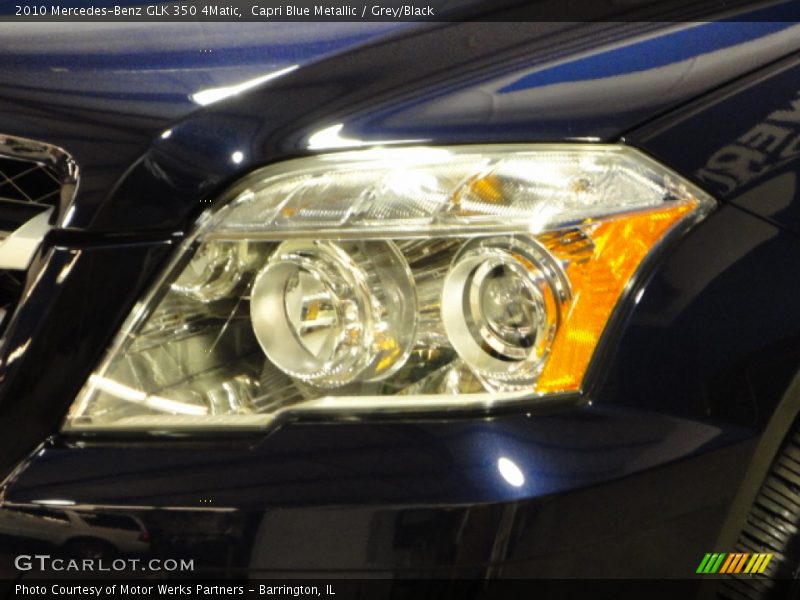 Capri Blue Metallic / Grey/Black 2010 Mercedes-Benz GLK 350 4Matic