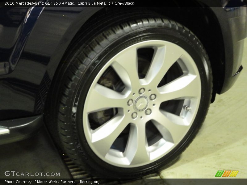 Capri Blue Metallic / Grey/Black 2010 Mercedes-Benz GLK 350 4Matic