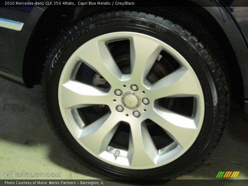 Capri Blue Metallic / Grey/Black 2010 Mercedes-Benz GLK 350 4Matic