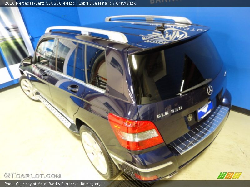 Capri Blue Metallic / Grey/Black 2010 Mercedes-Benz GLK 350 4Matic