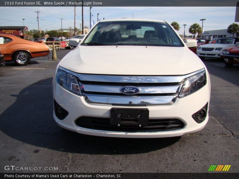 White Suede / Medium Light Stone 2010 Ford Fusion SE