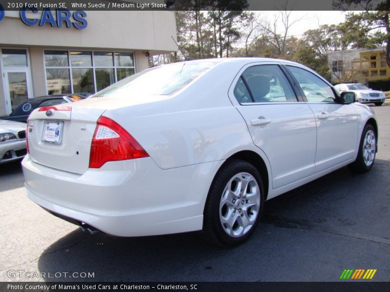 White Suede / Medium Light Stone 2010 Ford Fusion SE