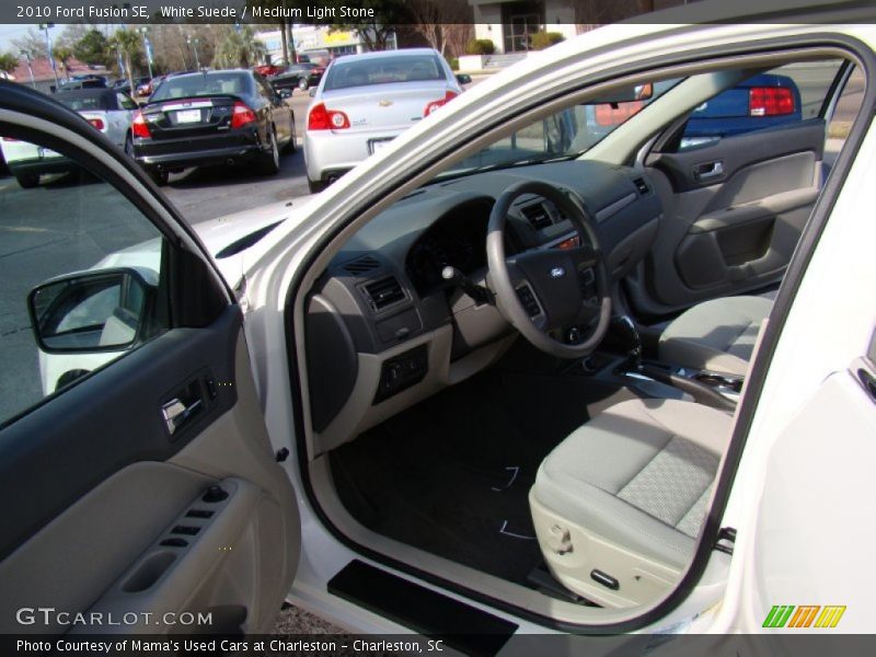 White Suede / Medium Light Stone 2010 Ford Fusion SE